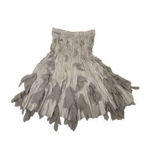 Floral Artistic Textured Midi Skirt