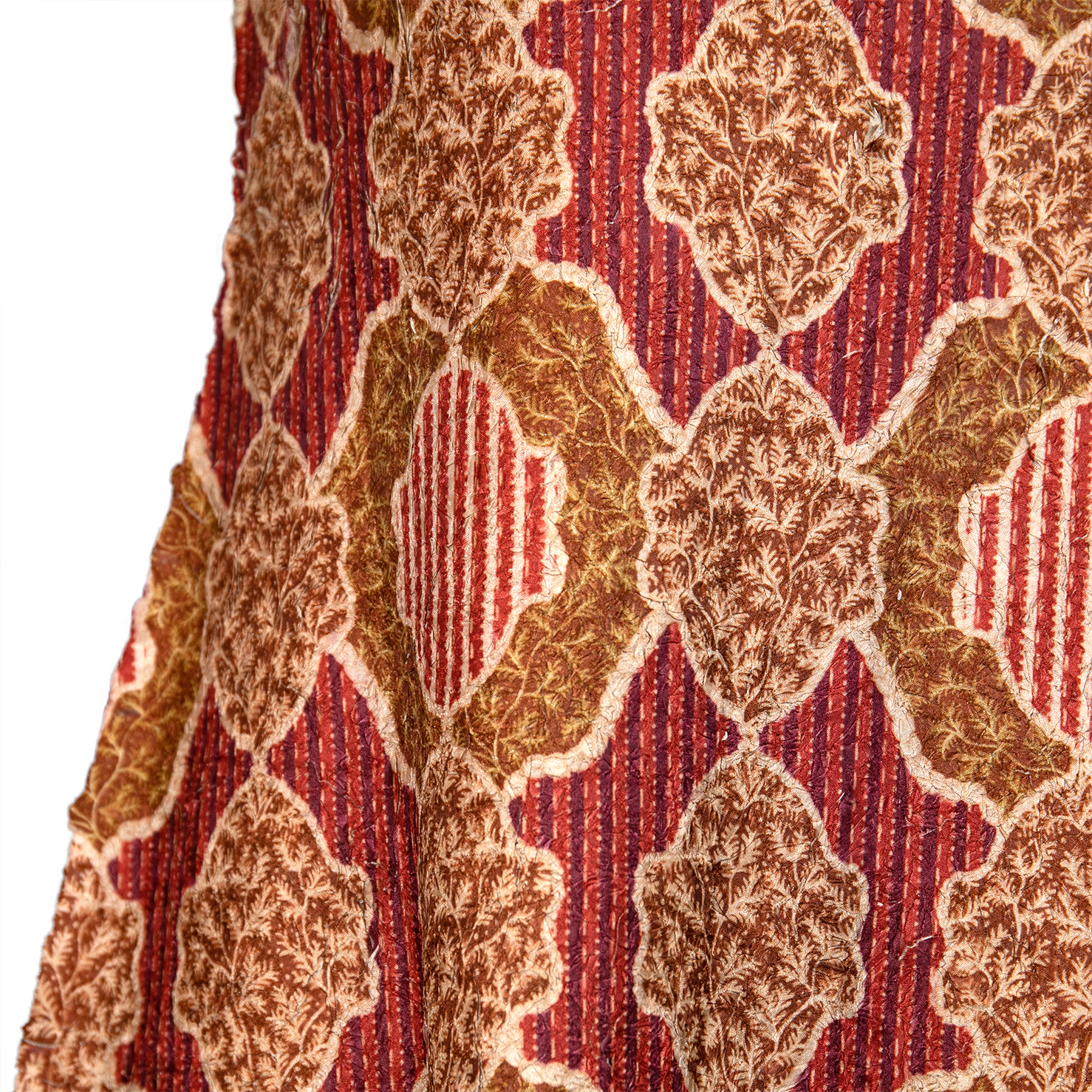Printed crinkle textured midi summer dress
