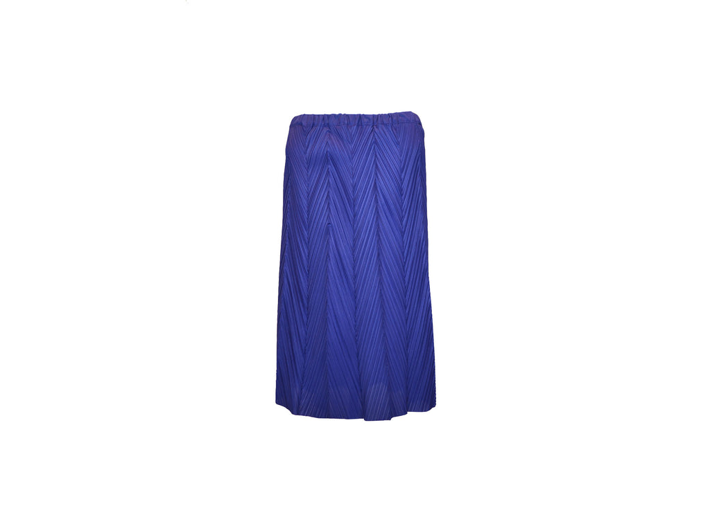 Royal Blue Asymmetrical Skirt