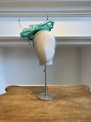 Turquoise Straw Hat