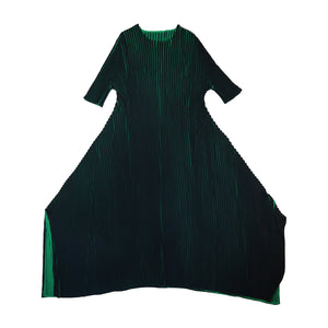 Accordion style pleated dress