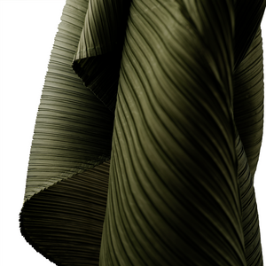 A shape pleated draping dress